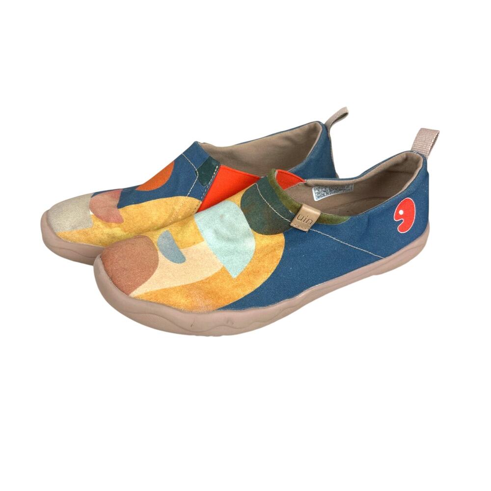 UIN Mens 9 Multi Color Molandi Lightweight Casual Slip-On Travel Loafers